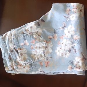 Nine West Chrystie Floral Capri Sz 10